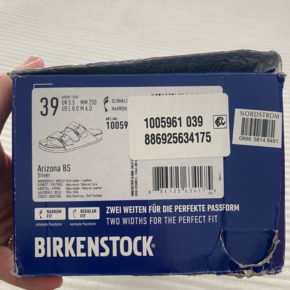 Birkenstock Black Slides with Gold Accents - Picture 9 of 10